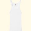 Women RE/DONE Tanks & Camis | Ribbed Tank|Optic White