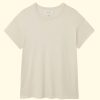 Women The Great T-Shirts | The Boxy Crew|Washed White