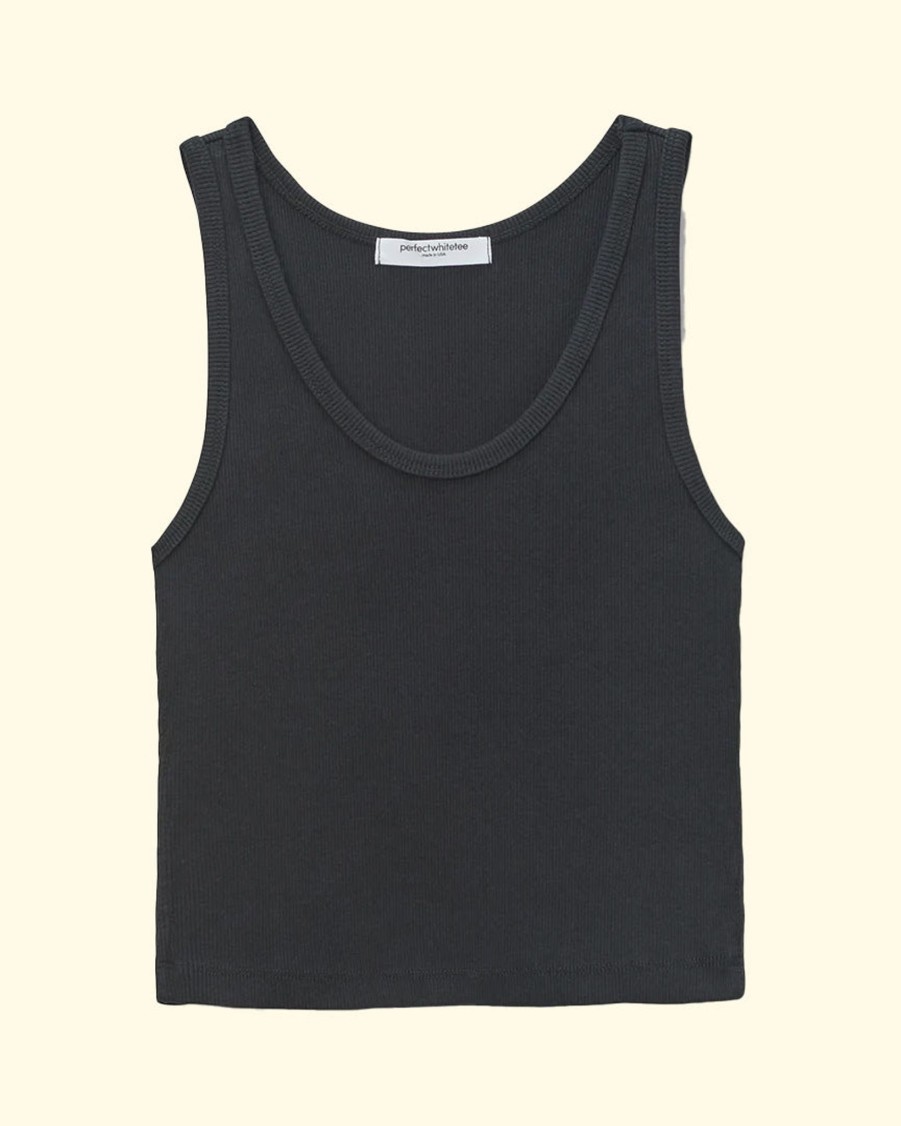 Women Perfectwhitetee Tanks & Camis | Blondie Tank|True Black