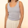 Women Perfectwhitetee Tanks & Camis | Blondie Tank|Aluminum