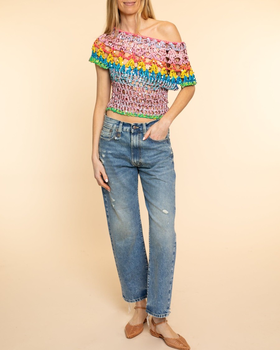 Women Nizhoni Blouses | Mika Top|Rainbow