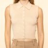 Women Staud Blouses | Nola Sweater|Camel