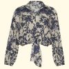 Women Cara Cara Blouses | Rumson Top|Heron Navy