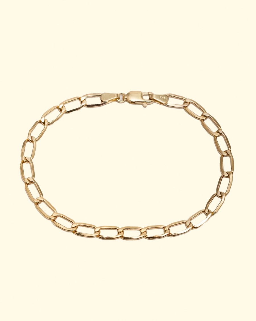 Accessories Loren Stewart Bracelets | Disco Chain Bracelet|14Kt Yellow Gold