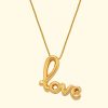 Accessories Maison Irem Necklaces | Necklace Bubble Love|Gold