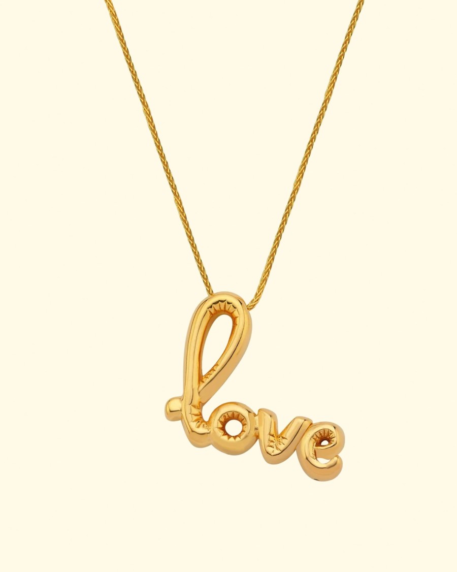 Accessories Maison Irem Necklaces | Necklace Bubble Love|Gold