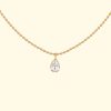 Accessories EF Collection Necklaces | Full Cut Diamond Teardrop Necklace