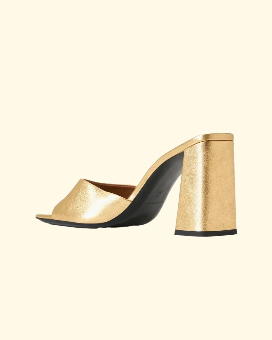 Women Staud Heels | Sloane Heel|Gold