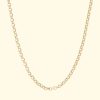 Accessories Adina Reyter Necklaces | 18" Finished Small Rolo Chain|14K Yellow Gold