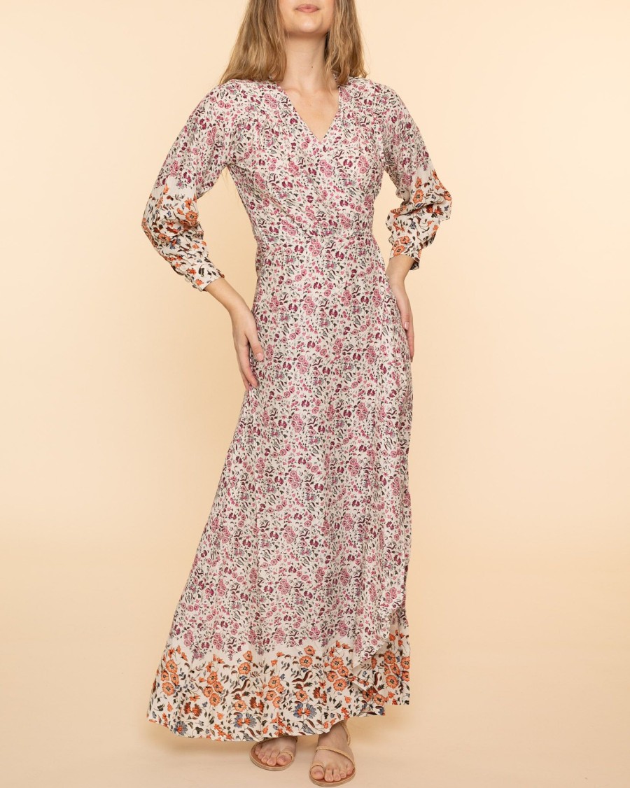 Women Natalie Martin Maxis | Kate L/S Dress|Petite Fleur Rose