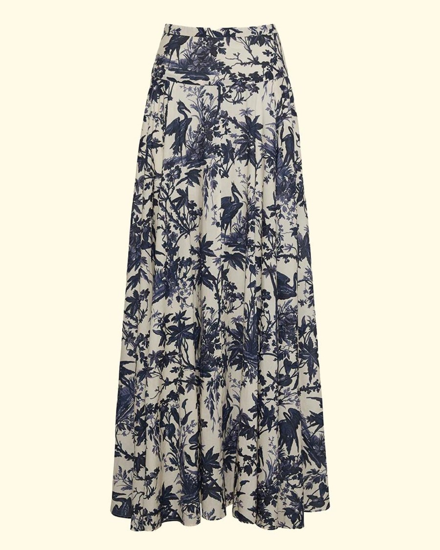 Women Cara Cara Skirts | Gabriella Skirt|Heron Navy