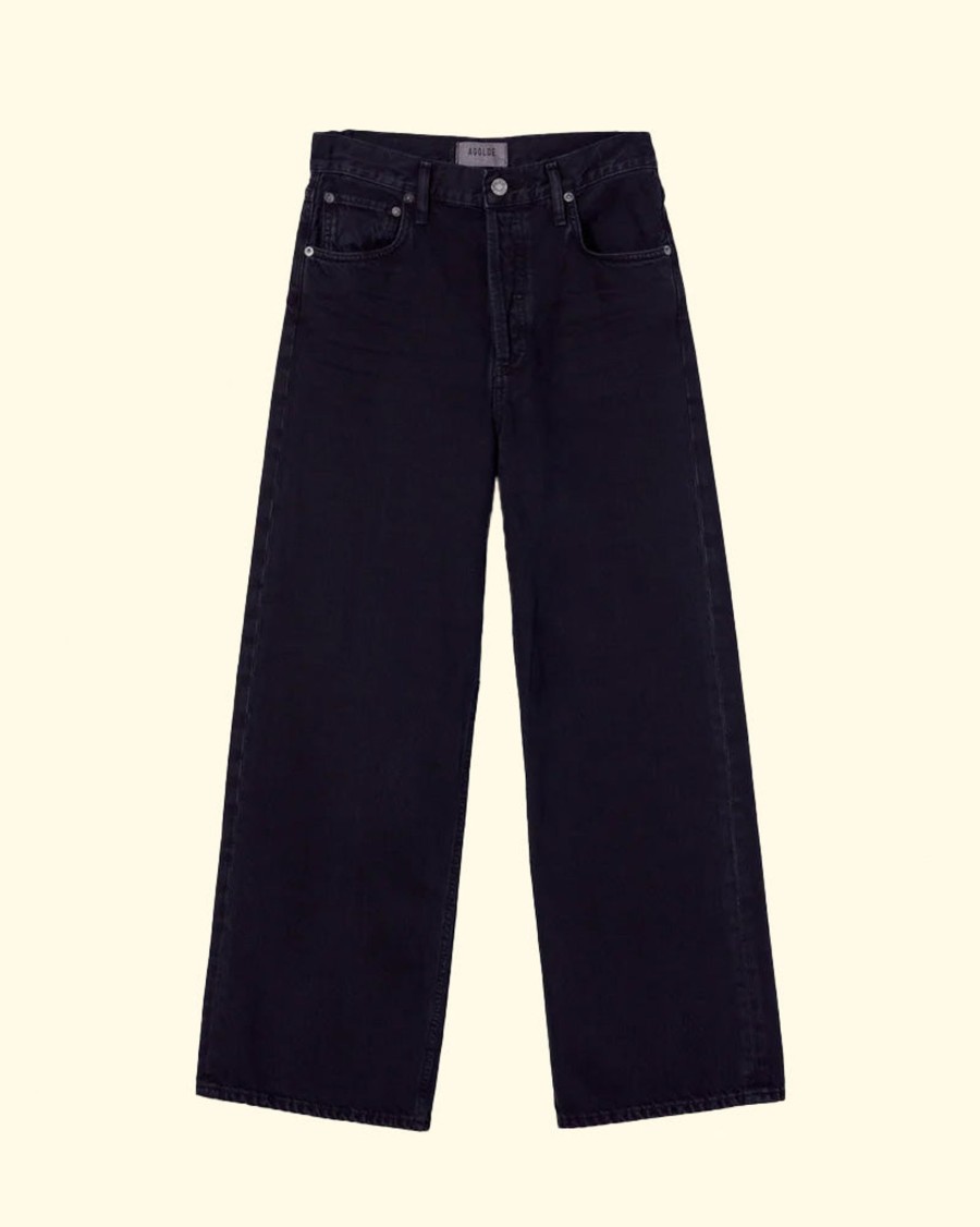 Women Agolde Pants | Ren High Rise Wide Leg|Scowl