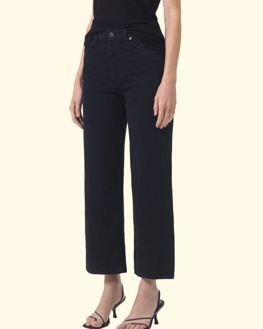 Women Agolde Pants | Ren High Rise Wide Leg|Scowl