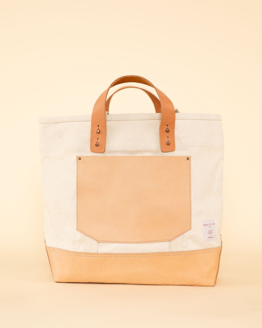 Accessories Immodest Cotton Totes | Bucket Tote In Natural|Natural