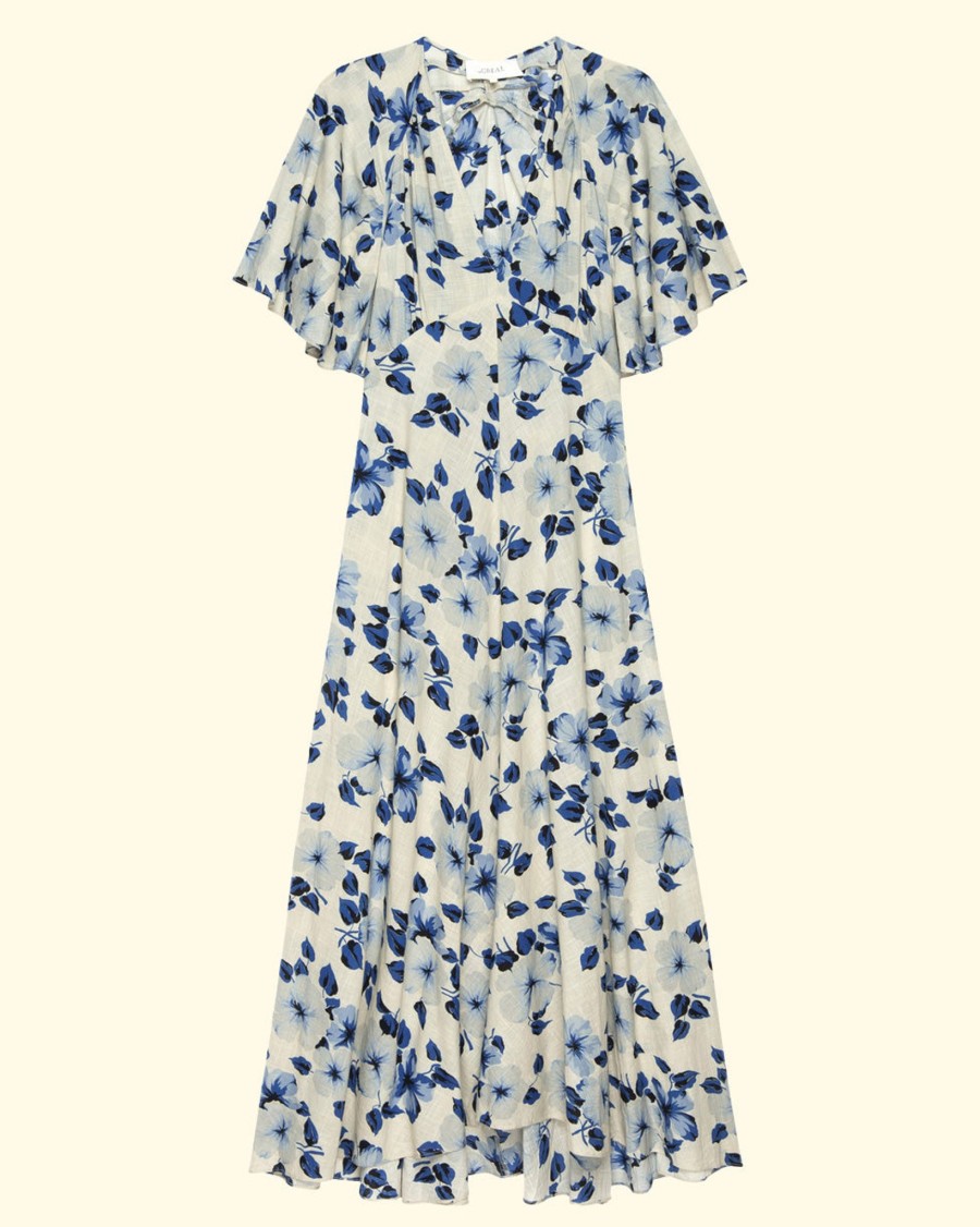 Women The Great Maxis | The Crescent Dress|Deep Meadow Floral