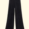 Women Suzie Kondi Sweatpants | Lito Low Rise Flare Pant In Terry|Black