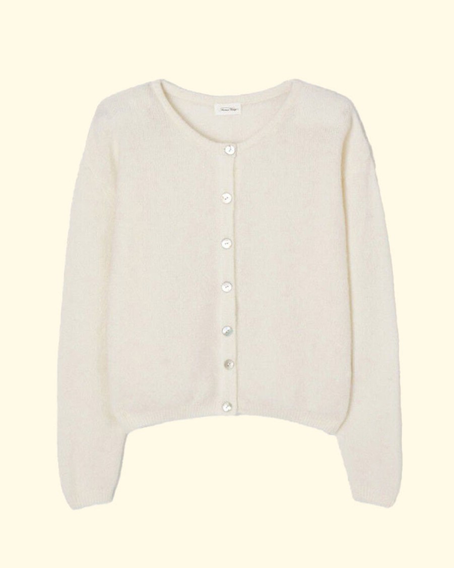 Women American Vintage Sweaters & Cardigans | Cardigan Vitow|Blanc