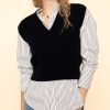 Women allude Sweaters & Cardigans | V-Sweater|Deep Night