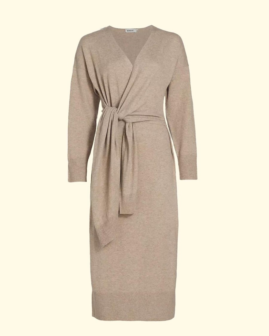 Women Jonathan Simkhai Maxis | Skyla Wrap Dress|Heather Teak