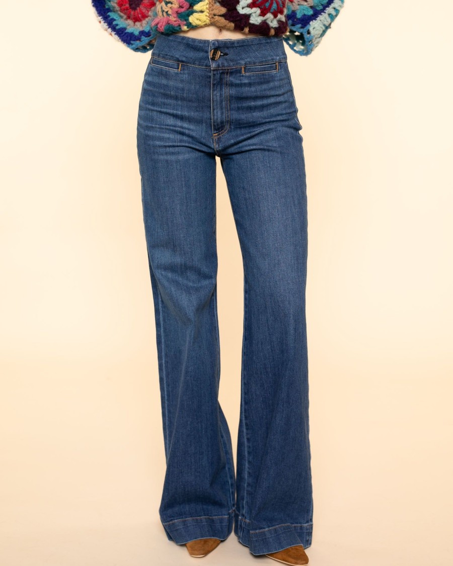 Women ASKKNY Pants | Brighton Wide Leg|Mercury