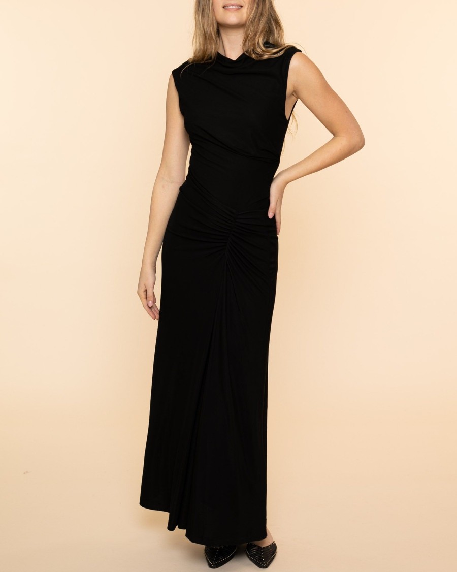 Women Jonathan Simkhai Maxis | Acacia Midi Dress|Black