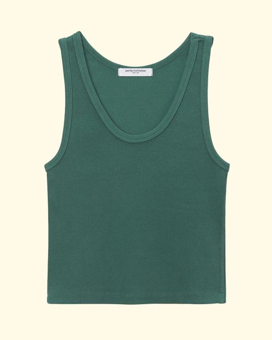 Women Perfectwhitetee Tanks & Camis | Blondie Tank|Evergreen