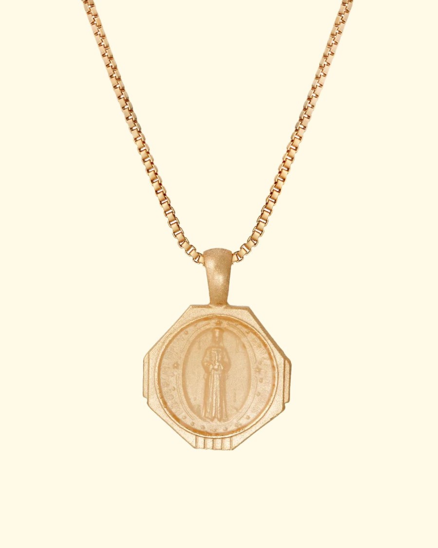 Accessories Joy Dravecky Necklaces | Sofia Pendant Necklace|Golden Nude