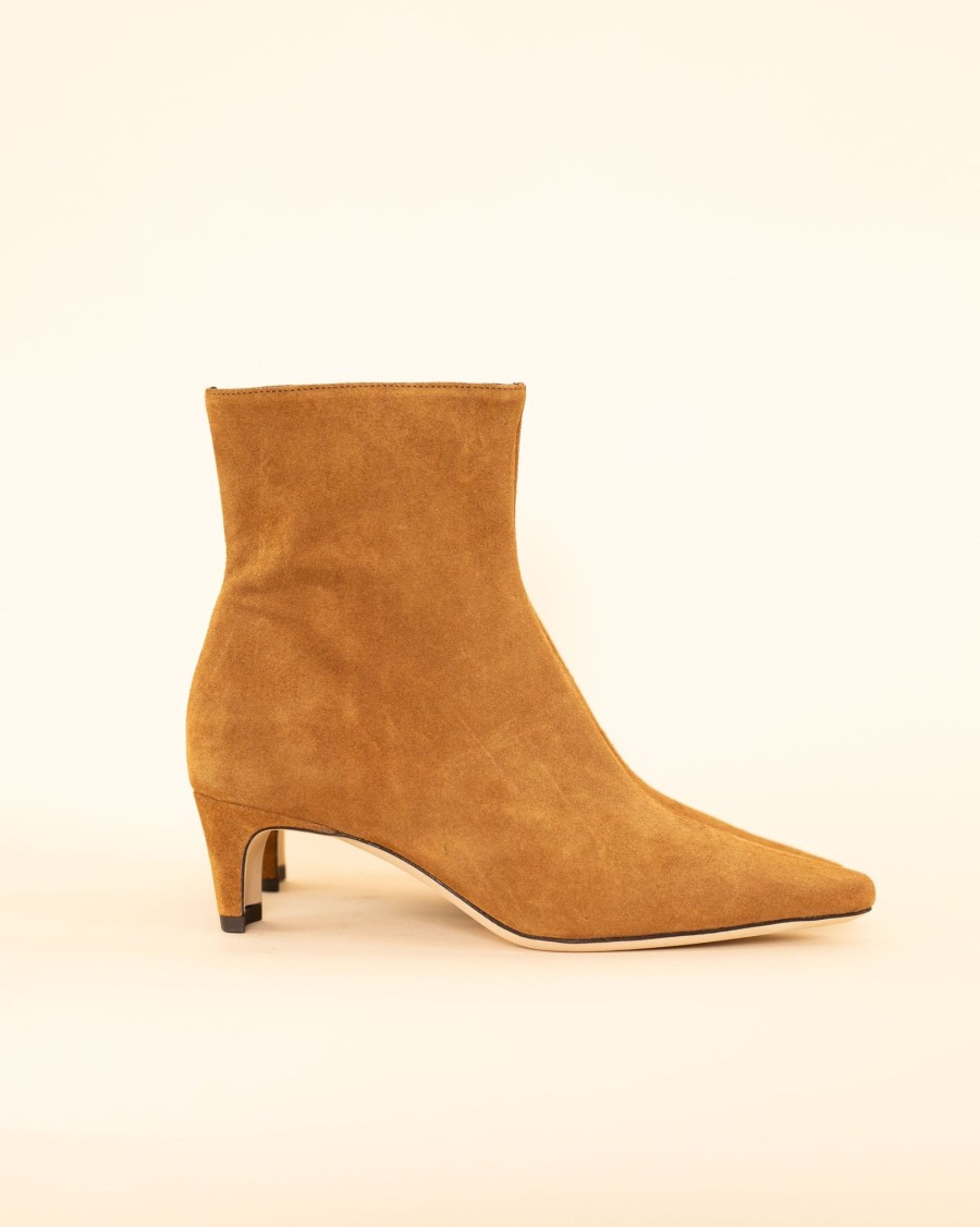 Women Staud Boots | Wally Ankle Boot|Tanh