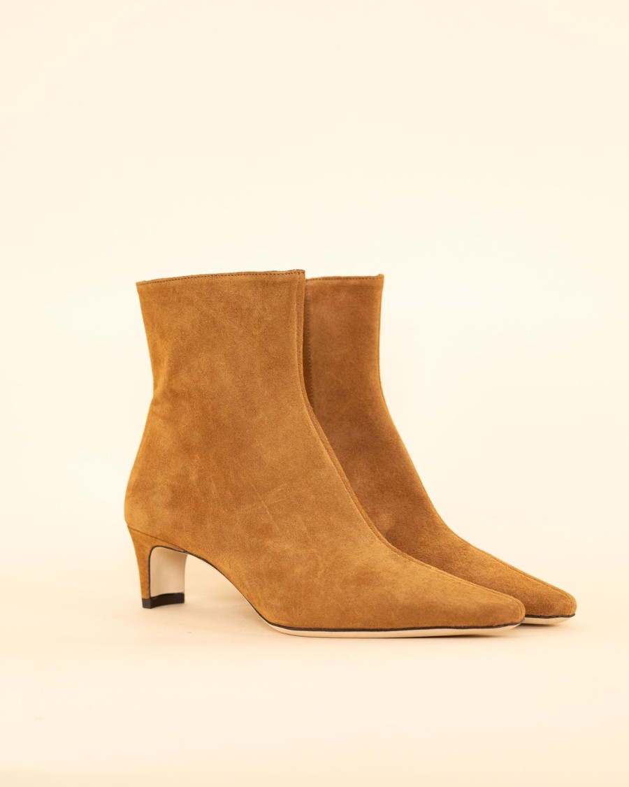 Women Staud Boots | Wally Ankle Boot|Tanh