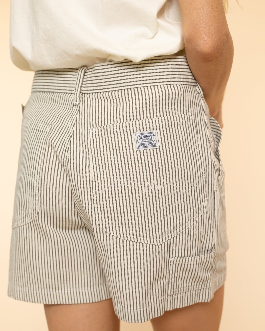 Women Denimist Shorts | Carpenter Short|Railroad Grey