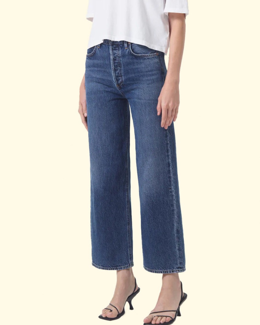 Women Agolde Pants | Ren High Rise Wide Leg|Control