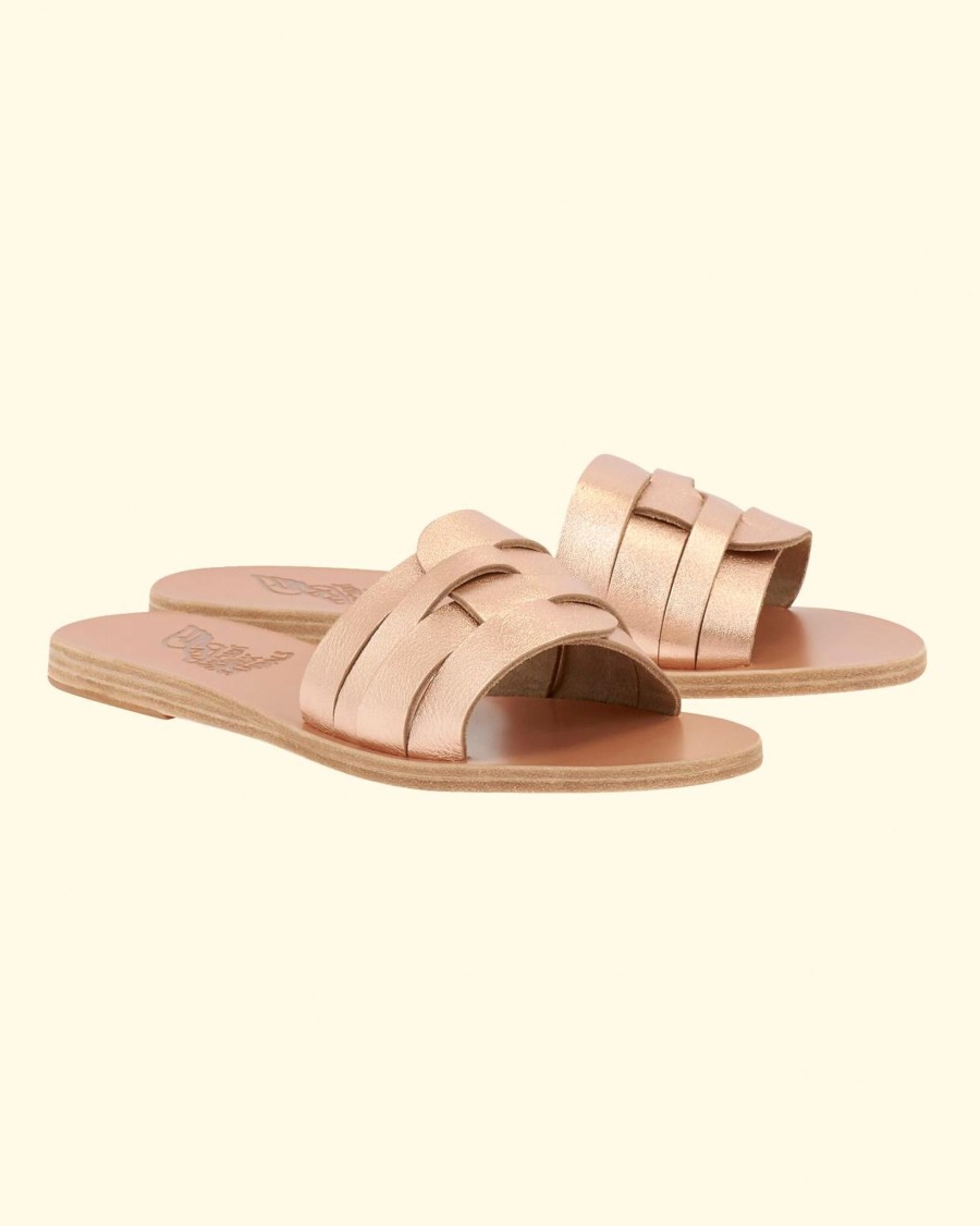 Women Ancient Greek Sandals Sandals | Filenada-Crosta|Rose Gold