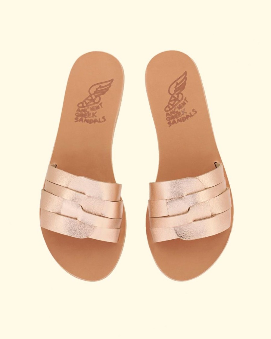 Women Ancient Greek Sandals Sandals | Filenada-Crosta|Rose Gold