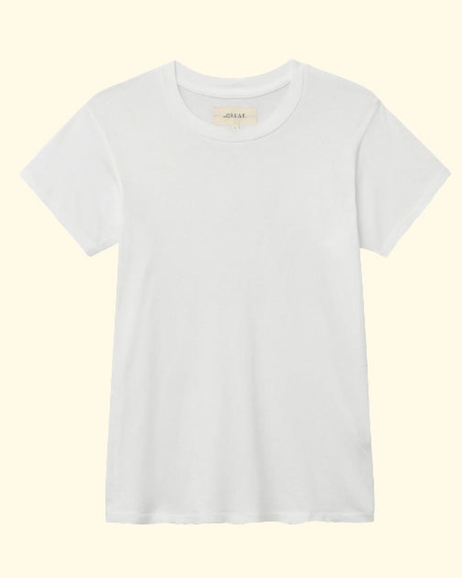 Women The Great T-Shirts | The Slim Tee.|True White