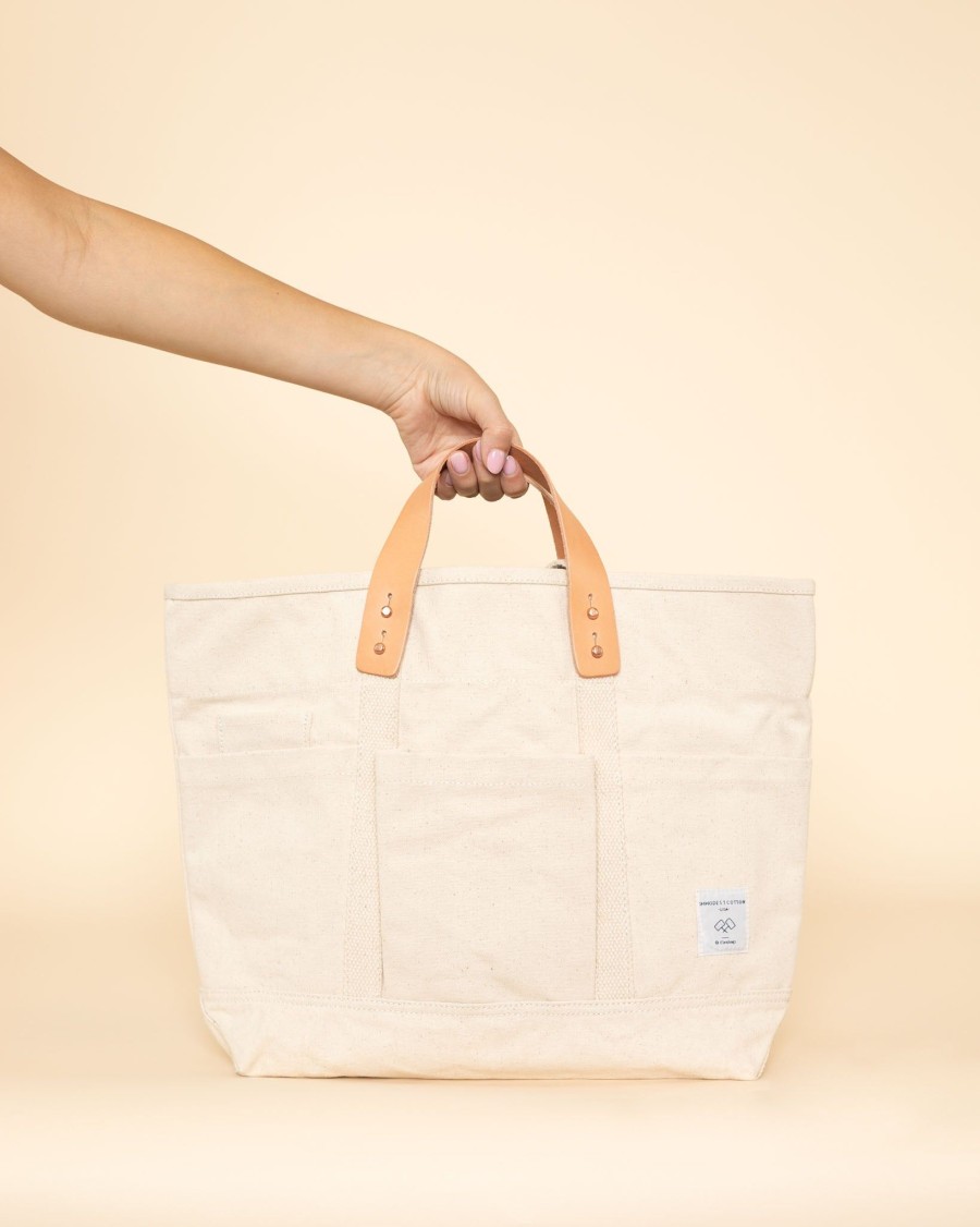 Accessories Immodest Cotton Totes | Construction Tote|Natural