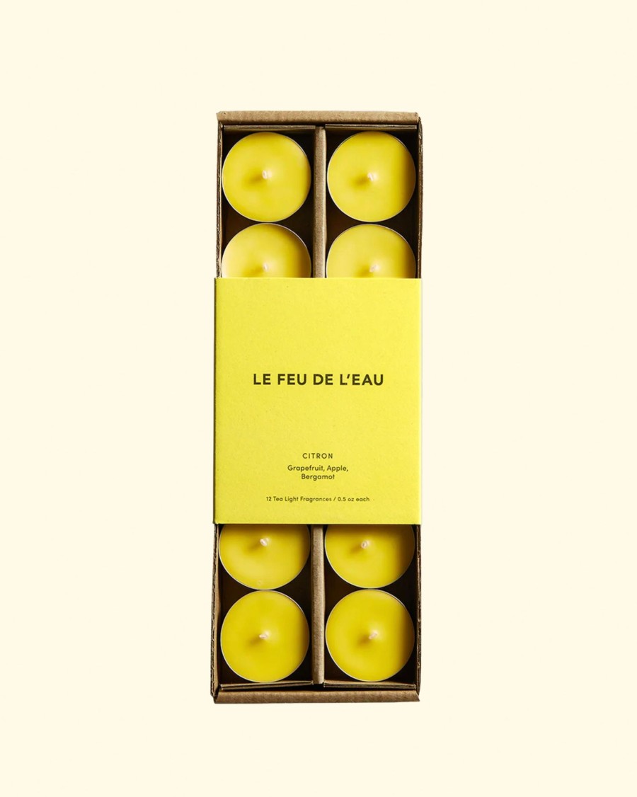 Accessories Le Feu De L'eau | Le Feu Citron Tea Candle|Citrus & Bergamon