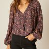 Women Natalie Martin Blouses | Penny Blouse|Fleur Aubergine