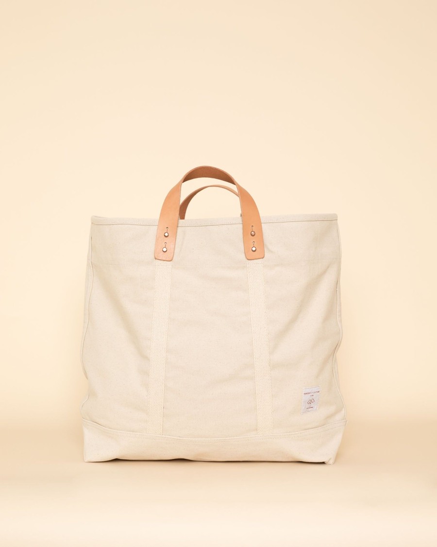 Accessories Immodest Cotton Totes | Large East West Tote In Natural|Natural