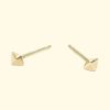 Accessories Diana Mitchell Earrings | Tiny Double Pointed Studs|18K Gold