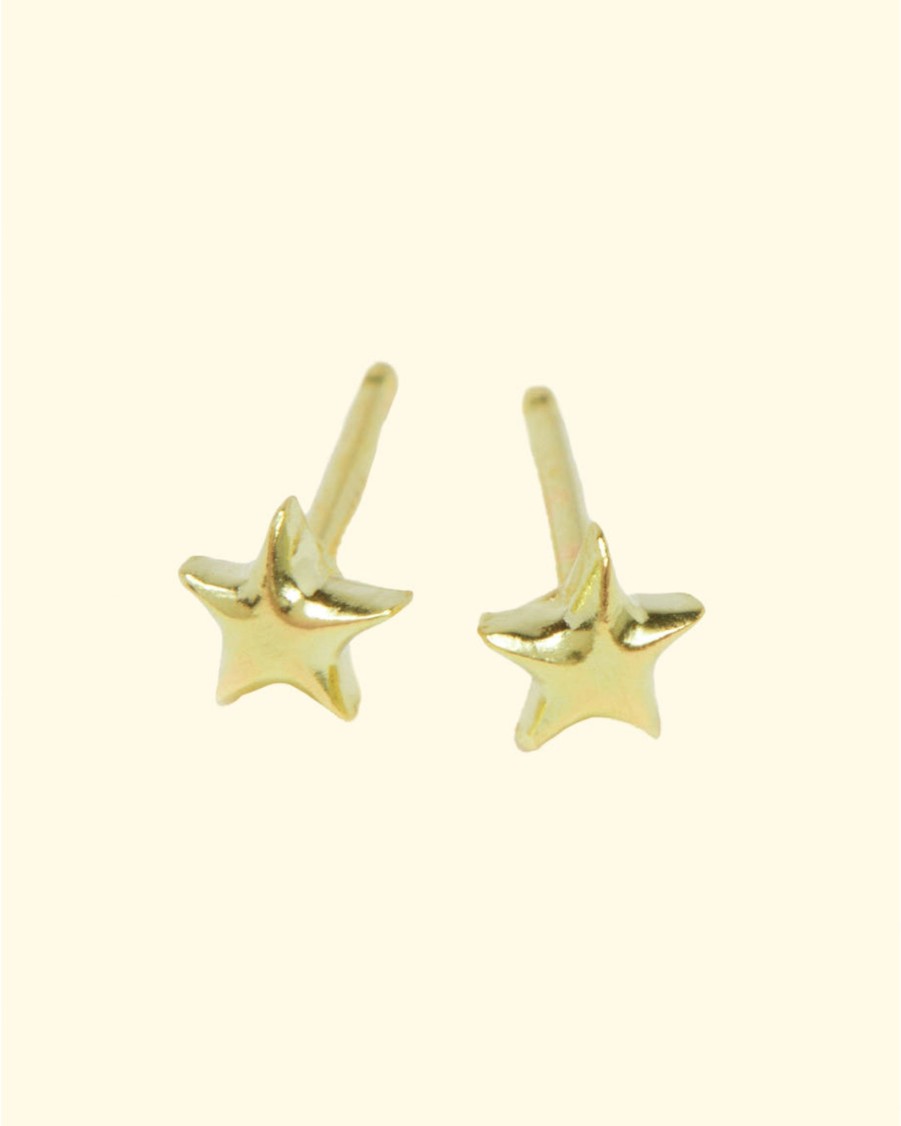 Accessories Diana Mitchell Earrings | Tiny Star Studs|18K Gold