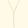 Accessories EF Collection Necklaces | 14Ky Pave Diamond Marquise Waterfall Necklace|Yellow Gold