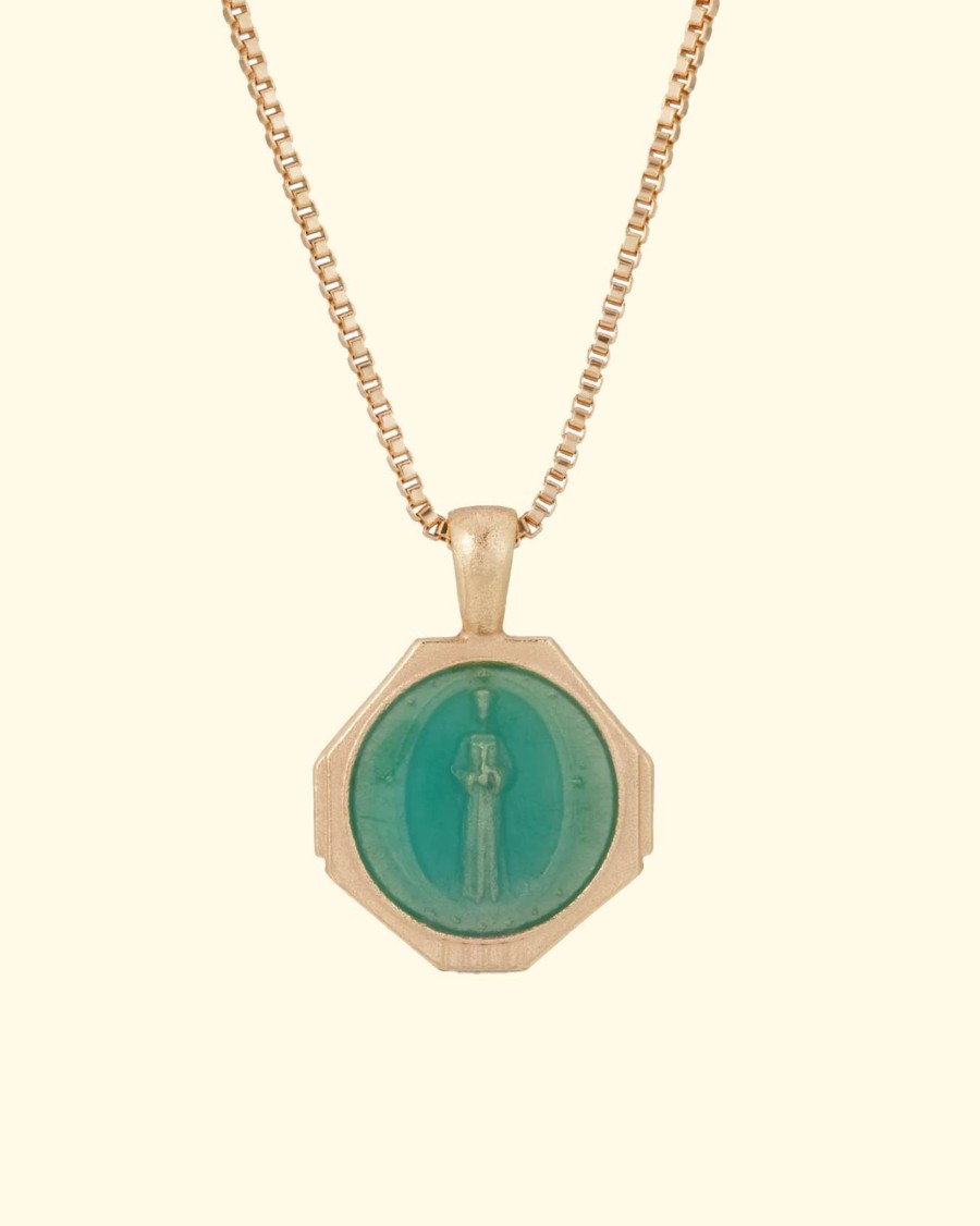 Accessories Joy Dravecky Necklaces | Sofia Pendant Necklace|Seafoam Green