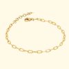 Accessories EF Collection Bracelets | Mini Link Bracelet|Yellow Gold