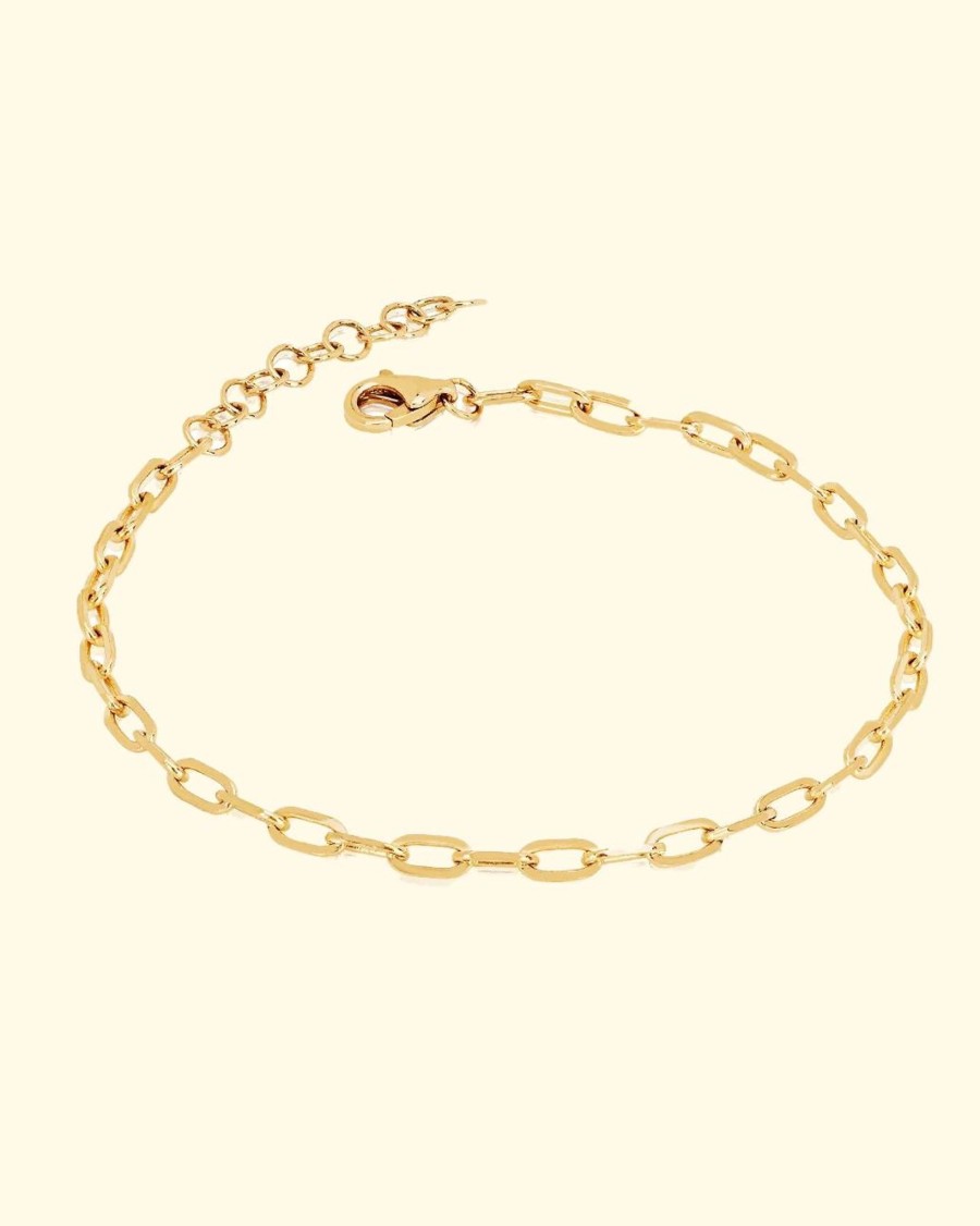 Accessories EF Collection Bracelets | Mini Link Bracelet|Yellow Gold