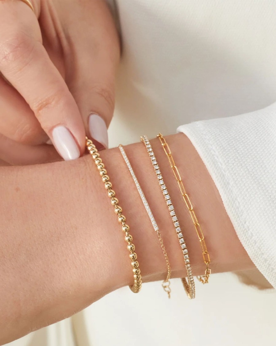 Accessories EF Collection Bracelets | Mini Link Bracelet|Yellow Gold