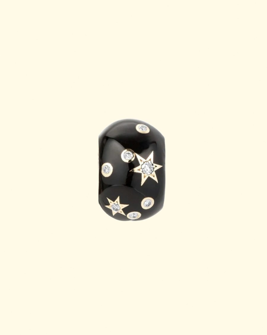 Accessories Adina Reyter Charms | Zodiac Ceramic + Diamond Sagittarius Big Bead|14K Yellow Gold