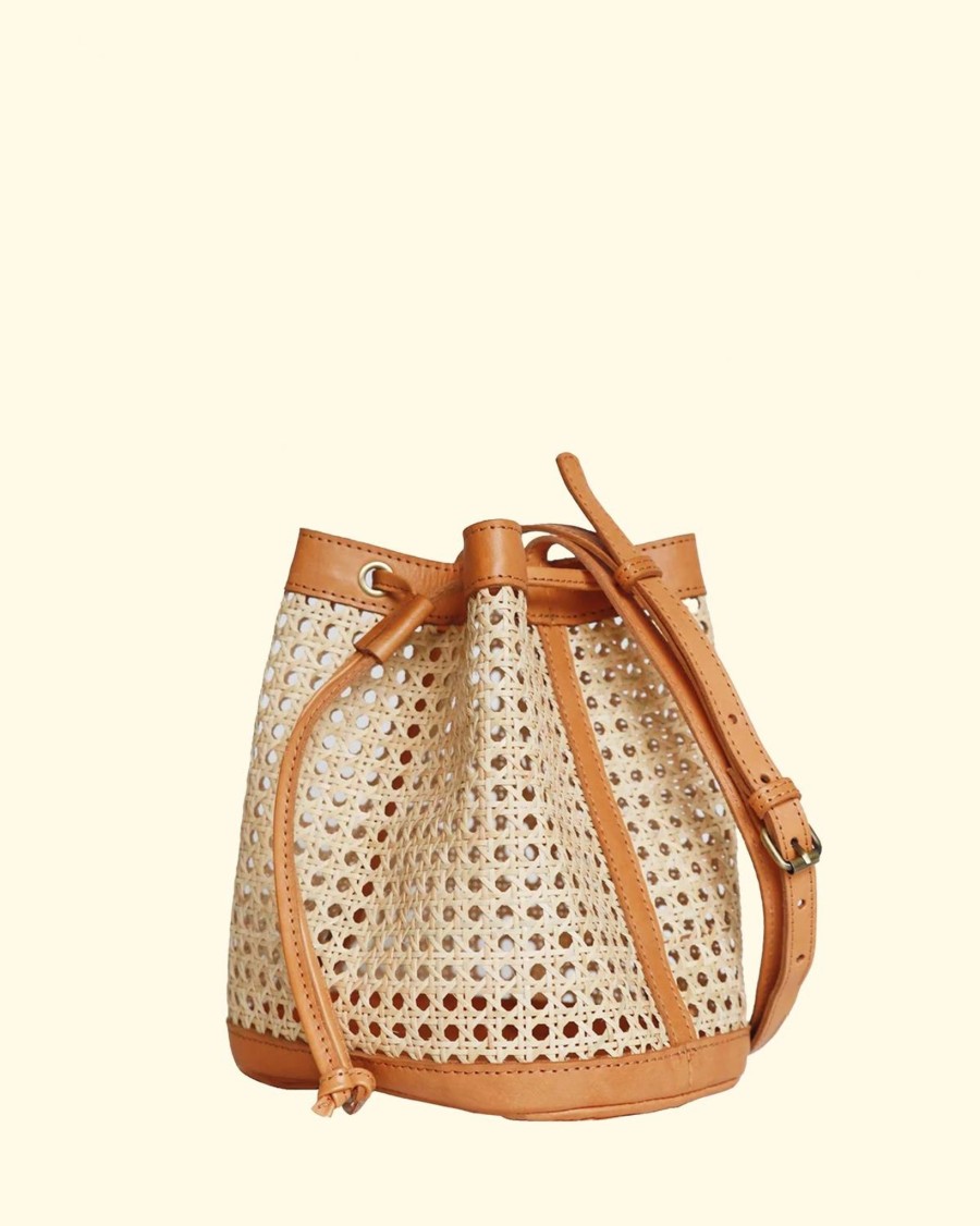 Accessories Bembien Crossbodys | Benna Bucket|Carmel Rattan