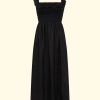 Women Faithfull the Brand Midis | Sameera Midi Dress|Black