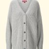 Women Staud Sweaters & Cardigans | Matilda Cardigan|Heather Grey