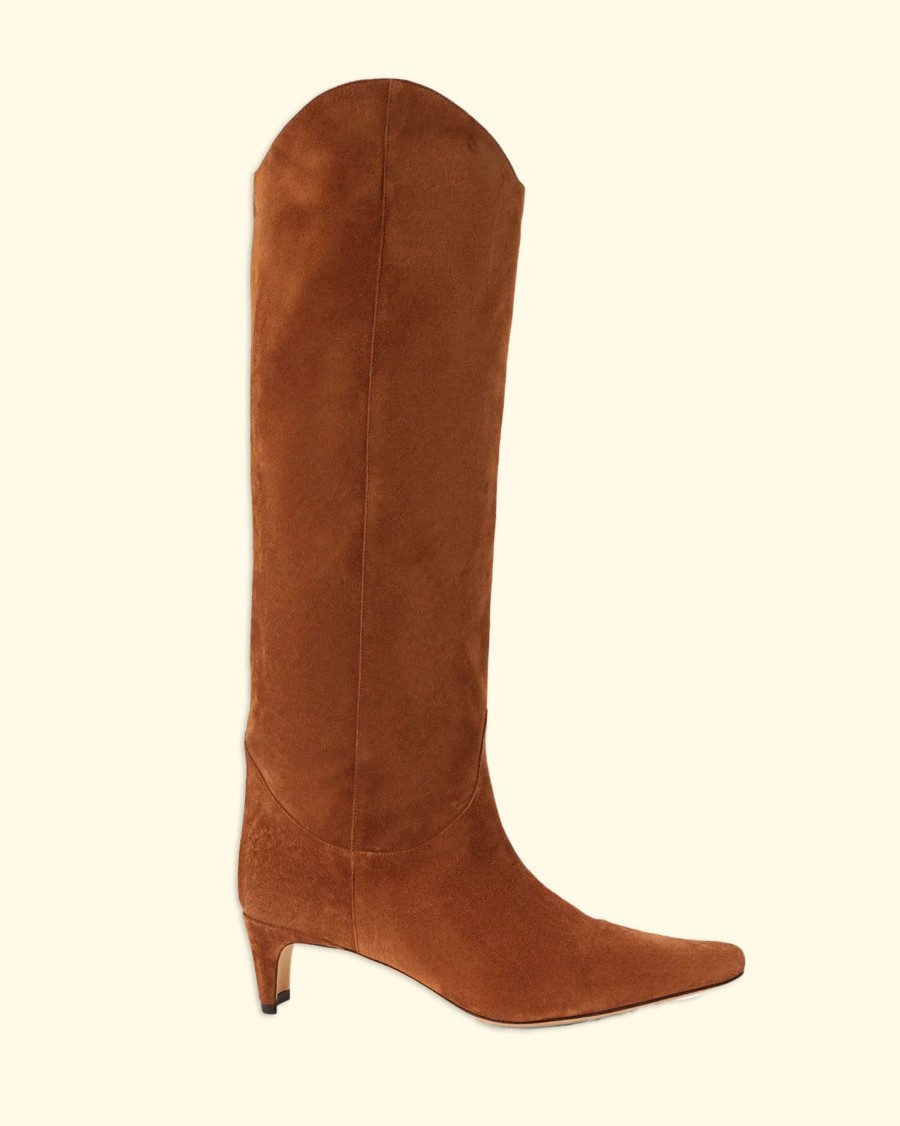 Women Staud Boots | Western Wally Boot|Tan